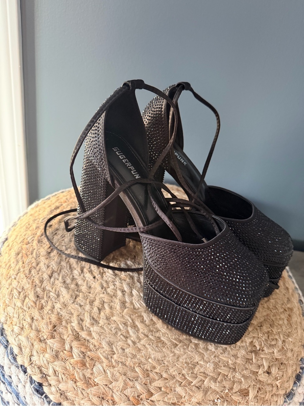 Sugarpunk Platform Rhinestone Heels - Picture 4 of 8